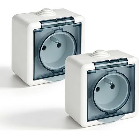 Outdoor Waterproof Socket IP54, Waterproof Wall Socket Surge (1/5)