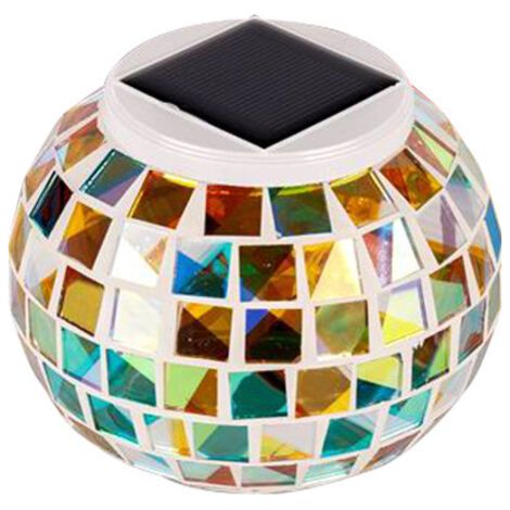 Lumiere Solaire Exterieur Lampe Solaire Jardin Fleur Le Jardin Solaire Allume la Boule de Globe en Verre imperméable Multicolore Rechargeable pour la Maison de Cour de Partie de Patio de Jardin (1/5)