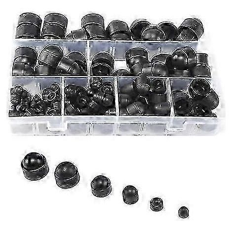 145 capuchons de protection en plastique pour boulons et écrous hexagonaux M4, M5, M6, M8, M10 et M12 (1/5)