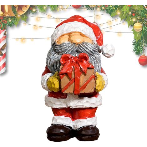 Figurines de Noël en résine - Statue de fête en résine - Sculpture festive (1/5)