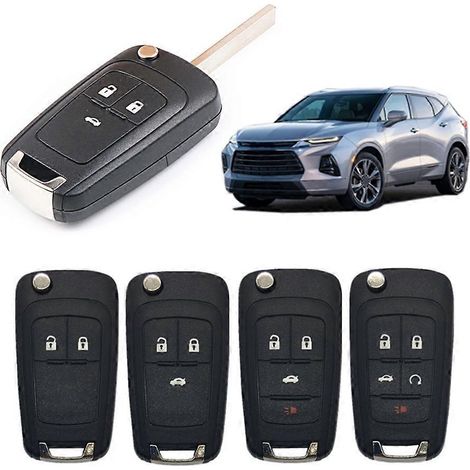 Étui pour clé de voiture à distance, coque de clé automobile, couvercle de télécommande à 2/3/4/5 boutons - 4 (1/4)