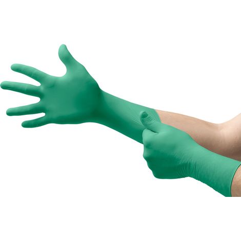 Gants jetables Ansell TouchNTuff® taille M, Nitrile Non poudrés, x 100 gants ( Prix pour Boîte de 100 )