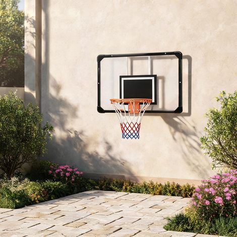 Panier de basket coloris noir en acier 113 x 61 x 73 cm (1/5)