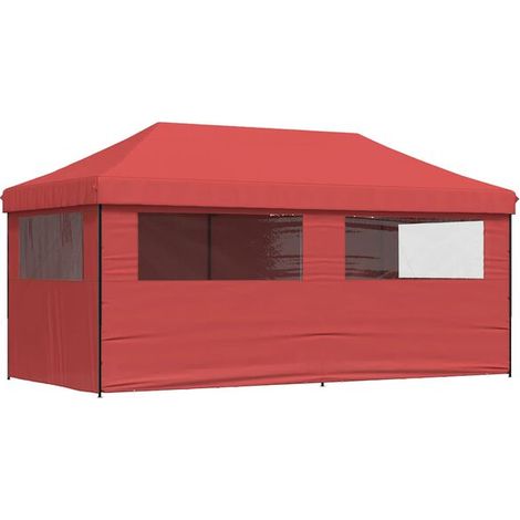 Tente de réception pliable avec parois – Chapiteau d'événement pour jardin, fête, terrasse et extérieur (1/5)