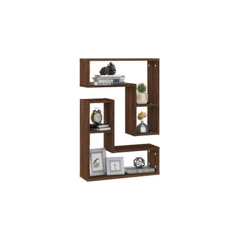 Étagères murales 2 pcs Chêne marron 50x15x50 Bois ingénierie (1/5)