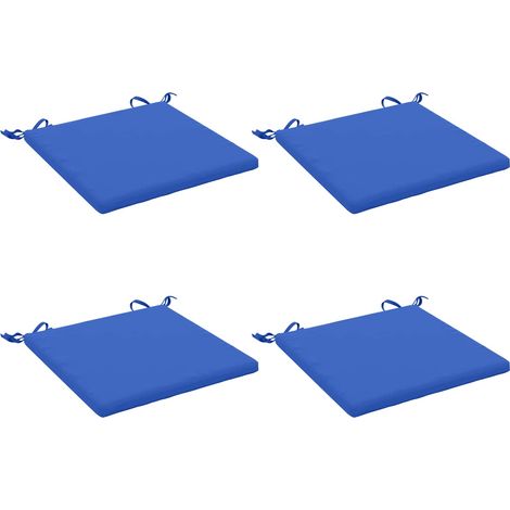 4-Piece Seat Cushions SOEST 4 pcs 100% Polyester Royal Blue vidaXL (1/5)