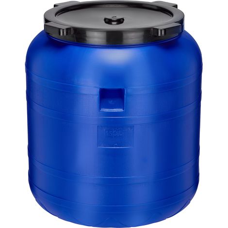 Garronda Récupérateur d'eau de Pluie Large 150 litres sans BPA avec Couvercle Jerrican pour Jardin et Stockage GD-0093, Bleu