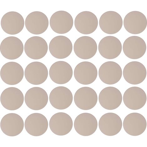 Cyclingcolors – Lot de 30 caches vis adhésifs autocollants 20mm – Couleur ivoire pour meubles – Cache les imperfections avec style