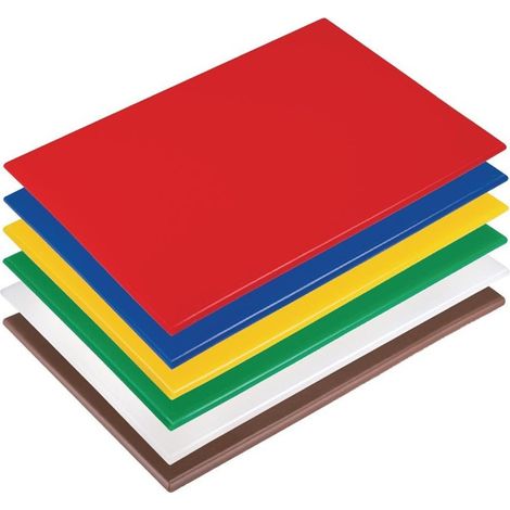 Planche à découper basse densité Hygiplas- 450x300x10mm - Lot de 6