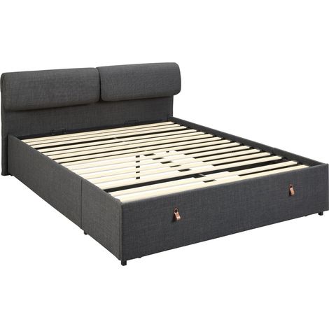 Cama Norsica 973 , Doble, 160x200, Tapiz, Somieres, 177x202x110cm