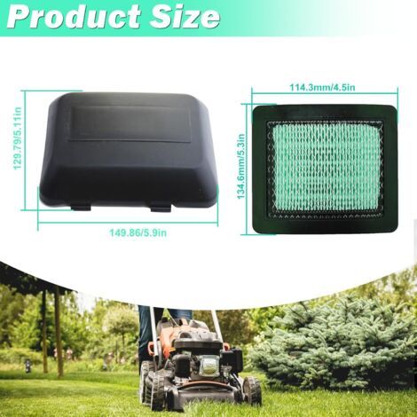 Filtro Aria Completo per Motore Honda GCV160, GCV135, GCV190, GX100 - ADEFOL: Filtro + Prefiltro + Copertura + Filtro Carburante + Componenti Candela (1/4)