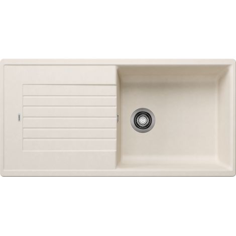 Blanco – Évier de cuisine Zia XL 6S en granit composite – Dimensions 1000 x 480 x 190 mm – Cuve unique 490 x 450 mm – Pré-perçage robinetterie