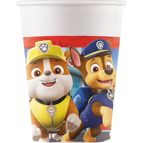 Bicchieri di carta Paw Patrol - 8 pezzi.