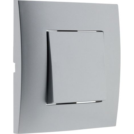 Bouton poussoir 10A encastrable – Branchement par bornes automatiques – Fixation stable à vis ou griffes – Pour circuits électriques – Simplea (1/5)