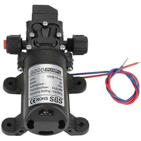 Pompe à eau auto-amorçante 12 V pour camping-cars et bateaux - Haute pression 70 W (1/5)