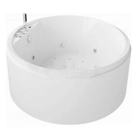 Bagno Italia Vasca idromassaggio circolare 145 cm con riscaldatore e 22 getti ad acqua e ad aria (1/3)