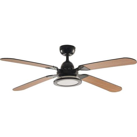 [GEBRAUCHT] B-Ware Lucande Deckenventilator Tedric LED Ventilator schwarz leise 133cm für Räume (1/2)