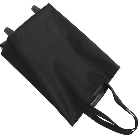 de courses pliable à roues noires matériau durable grand