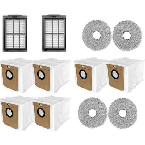 Packung mit 12 Ersatzfiltern, Staubbeuteln und Reinigungstüchern für den Deerma X70 / Deerma DEM-X70 Saugroboter