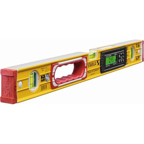 Stabila – Niveau à bulle électronique 61 cm – IP 65 – 2 affichages numériques – Précision 0.05° – Housse de transport incluse