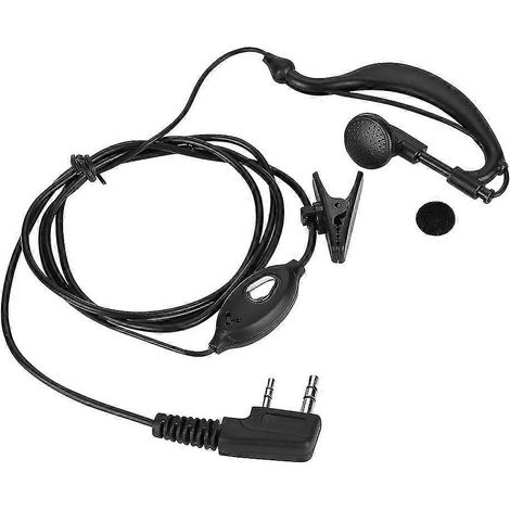 Oreillette 2 Broche PTT Talkie-walkie Crochet Radio bidirectionnelle (1/5)