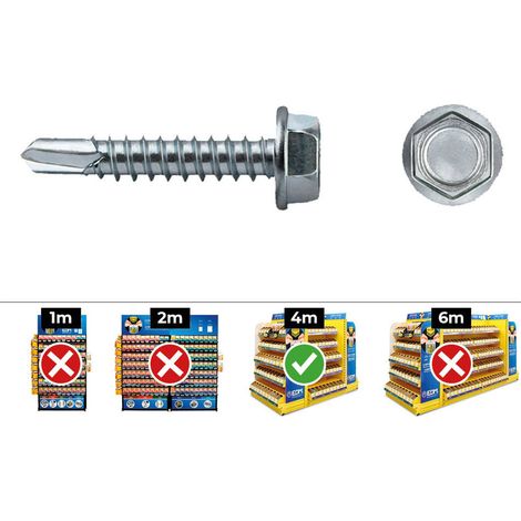Vis auto-perçante celo 3.5 mm 19 mm acier argent