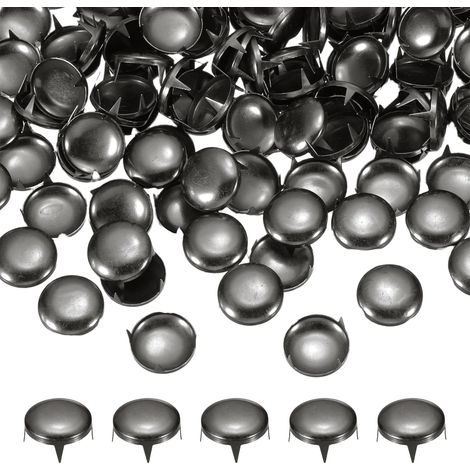 90Pcs 16mm Rivet Rond Bombé Métal 4 Griffes Pointes Marron (1/5)