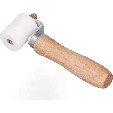 Rulli in legno ergonomici e resistenti alle alte temperature, adatti per membrane impermeabili in PVC e teloni. (1/4)