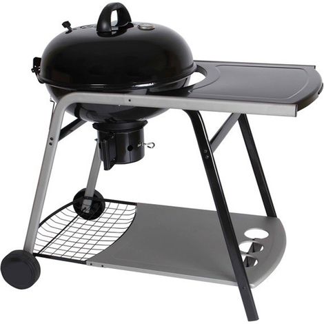 Barbecue à charbon avec tablette - L. 102.5 x l. 59 x H. 103.5 cm -PEGANE-