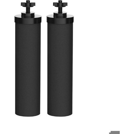 2 Pièces Élément Filtrant Bb9-2 avec Tige de Carbone, Filtration Éliminant Chlore et Métaux Lourds pour Filtre