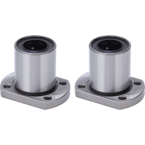 2PCS Douille à billes linéaire bride ovale pour guidage linéaire CNC alésage 16 mm LMH16UU (1/5)