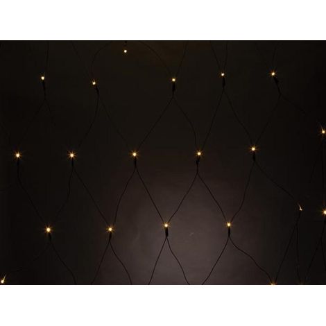 Vellight SPIKA filet lumineux 2x2 m, blanc chaud, économique en énergie & adapté pour l'intérieur et l'extérieur, idéal pour les fêtes, la décoration et Noël (1/4)