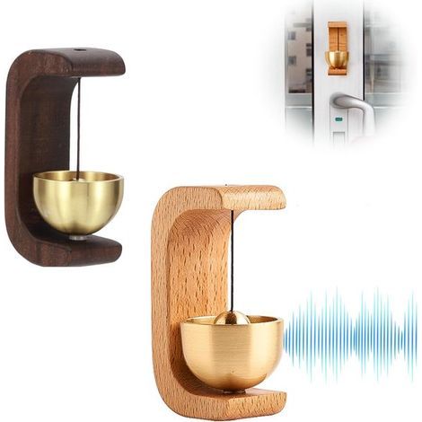 Sonnette magnétique - Lot de 2 - Sonnette de porte - Cloche de commerçant pour ouvrir les portes (1/5)