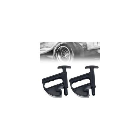 Démonte-pneu, pince de jante, pince démonte-pneu en 2 parties, pince démonte-pneu pour réparation de pneus de voiture, montage de pneus (noir) (1/5)