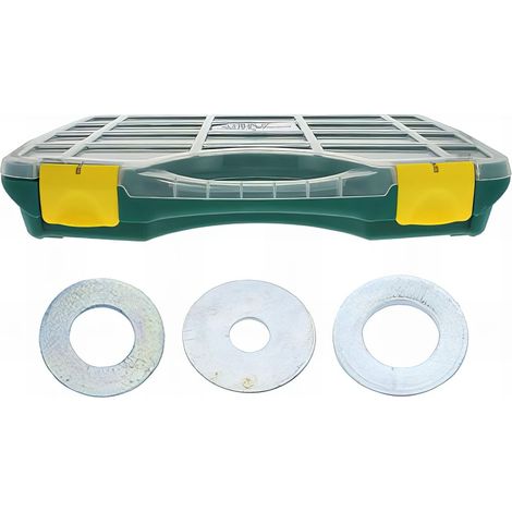 Coffret w 64 rondellesmu. lu. llu acier zingué bl - 1025 pc mm