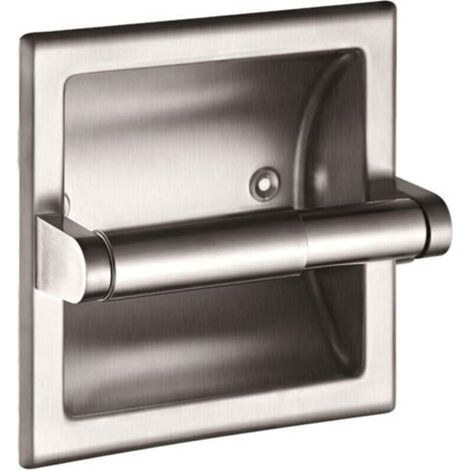 Recessed Silver Toilet Paper Holder Stainless Steel Roll Paper Holder for Toilet Bathroom Kitchen (1/5)