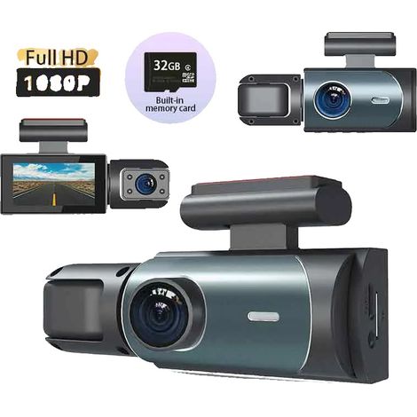 Dashcam, registrazione anteriore e posteriore, capacità di visione notturna, YSXCJLYF (1/2)