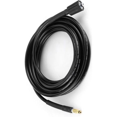 Tuyau de nettoyage haute pression 40MPa/5800PSI pour nettoyeur auto, caoutchouc résistant, compatible Karcher K2 K3 K4 K5, 8 mètres (26,2 pieds) (1/5)