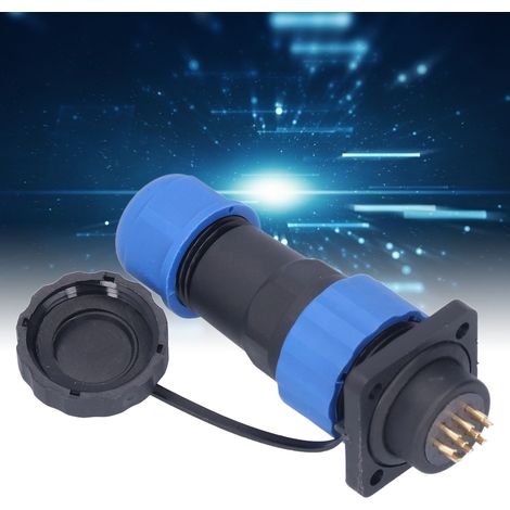 IP68 wasserdichter Luftfahrtstecker und -buchse mit vier Löchern, SP20, quadratische mehradrige Lötanschlüsse (männlich und weiblich), 250 V, 10 Adern (1/5)