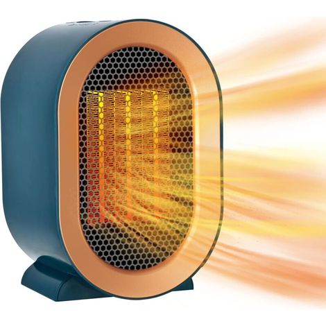 Electric Heater, Fan Heaters for Home Low Energy Silent, Mini Ceramic Heater with 2 Heat Settings, Overheating & Tip-Over Protection, Portable Space Heater for Office, Home and Bedroom (1/5)