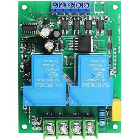 Carte de commande moteur avant/arrière FABULETTA 30A contrôleur CC 12V-24V relais autobloquant interrupteur fin de course circuit courant élevé (1/5)