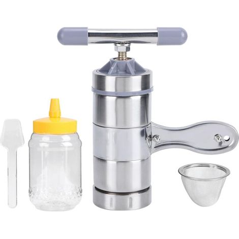 Extracteur de Miel, Mini-extracteur de Miel Portable en Acier Inoxydable, Machine Manuelle de Pressage de Miel, Outil D'apiculture, Outil de Presse-Miel Portatif