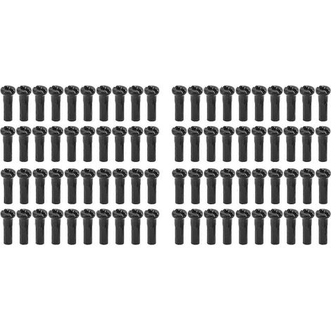 80 Rayons de Roue Bicyclette Embouts en Fer 14mm VTT Route Accessoires pour Rayons 14G (1/5)
