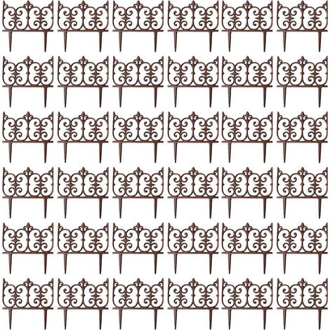 Bordure de jardin en fonte Valentine Lot de 36 (1/3)