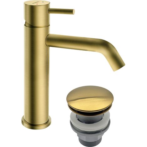 Novaservis Ferro Ciriculus - Mitigeur de lavabo avec bonde Click-Clack, or brossé BCK2BG