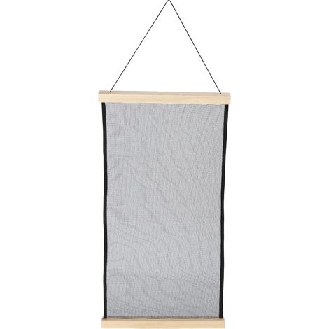 Porte-bijoux mural en tissu maille grande capacité pour boucles d'oreilles et colliers (1/5)