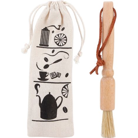 Accessoire pour moulin à café : brosse de nettoyage, pour le dosage, le nettoyage ou l’entretien lors de la préparation de café expresso.-AquaForge (1/5)