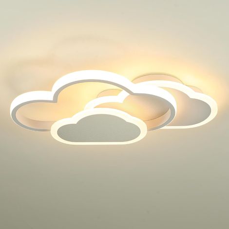 4768409 Plafonnier LED Enfant 3000K/4500K/6500K Lampe Plafond Blanc CRI≥80 Luminaire Plafonnier pour Salon Chambre Bureau Cuisine et Couloir avec Fonction Mémoire (1/5)