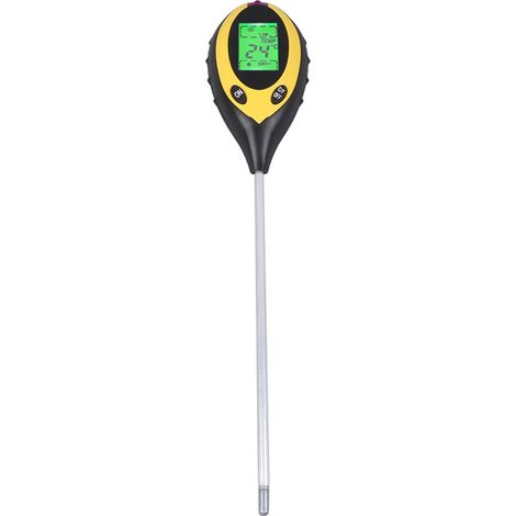 4-in-1 Bodendetektor: Feuchtigkeit, Temperatur, pH-Wert und Licht, präzise Messung, Digitalanzeige, professioneller Bodentester. (1/5)