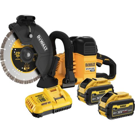Dewalt DCS691X2 54v XR Flexvolt Cut Off Saw 230mm Wireless - 2x 9ah